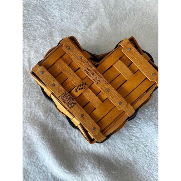 Longaberger‎ Little Love Heart basket blue toile set VALENTINES - Picture 3 of 3